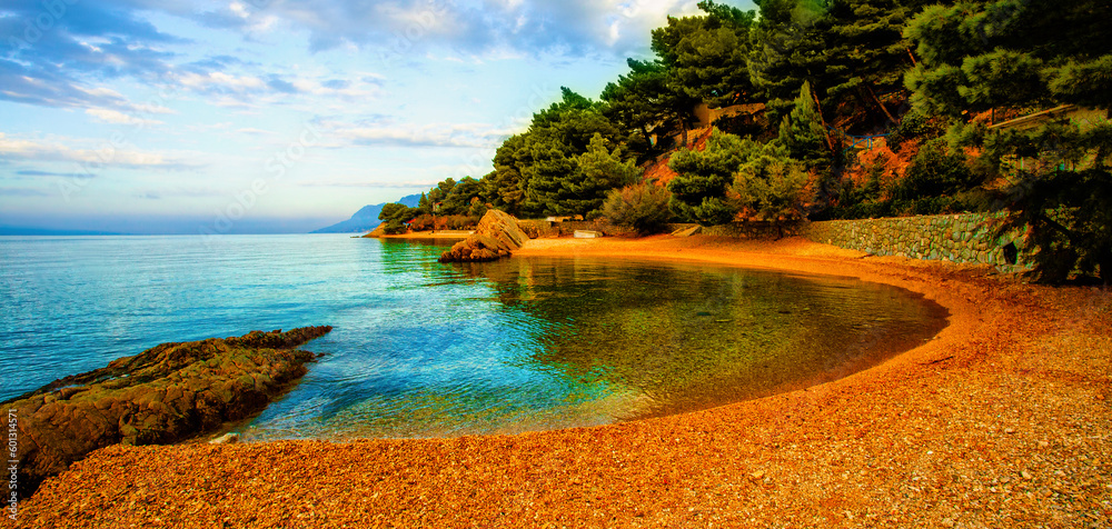 Spectacular summer view, scenic croatian coast, famous Brela resort, Makarska riviera, Dalmatia, Croatia, Europe...exclusive image - this photo is sold only on adobe stock Spectacular summer view, scenic croatian coast, famous Brela resort, Makarska riviera, Dalmatia, Croatia, Europe...exclusive image - this photo is sold only on adobe stock