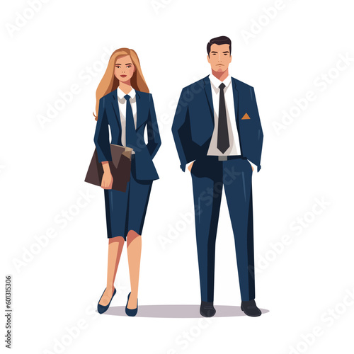 male and female Lawyers team. Legal department, business or financial lawyer. Professional attorneys cartoon characters vector illustration. Lawyer team professional, people consultant character 02
