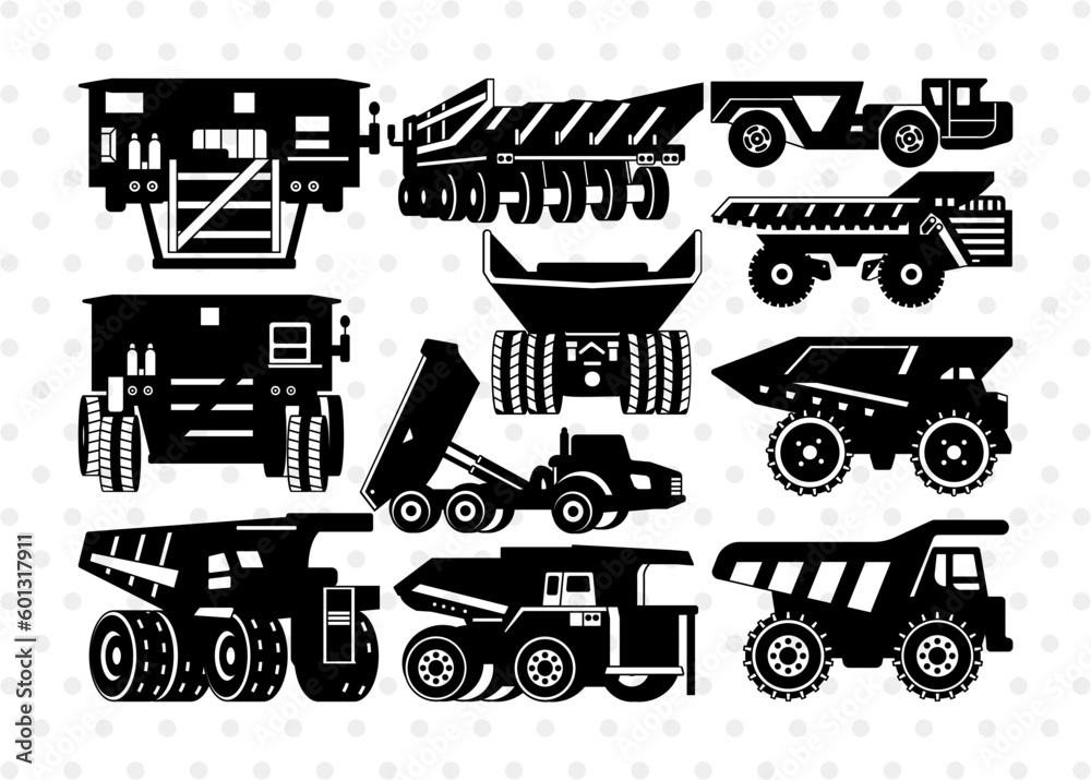 Mining Truck Silhouette, Mining Truck SVG, Haul Truck Svg, Heavy Equipment Svg, Highway Mining Truck, Mining Truck Bundle, SB00859