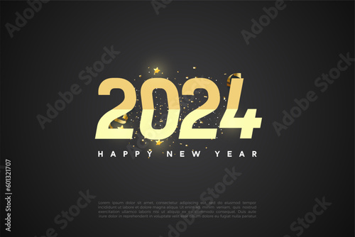 happy new year 2024 background