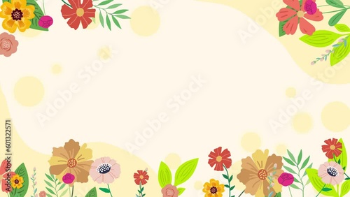 Nature plant cartoon background animation