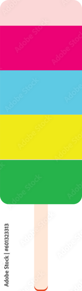 Fototapeta premium Fruit ice cream on sticks