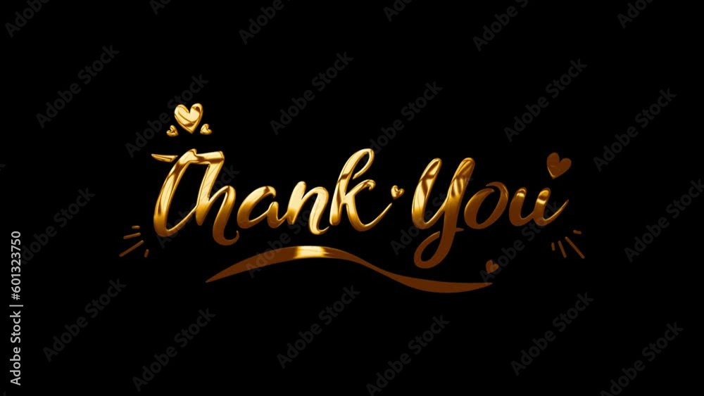 Thank You animated, suitable for celebration, wishes, events, message, holiday, festival. Thank You text animation, Thank You Greeting Card text Reveal from Golden color. screen footage motion graphic Thank You animated, suitable for celebration, wishes, events, message, holiday, festival. Thank You text animation, Thank You Greeting Card text Reveal from Golden color. screen footage motion graphic