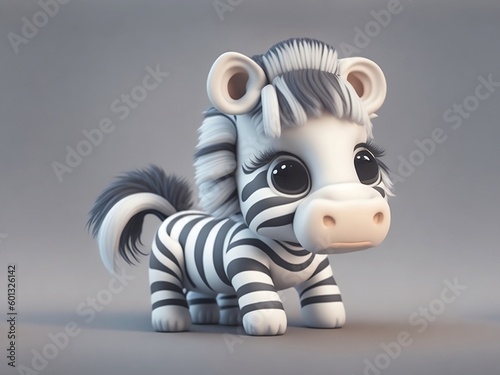 Zebra 3d miniature teber look