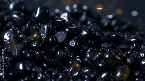 abstract background with high detailed realistic black stones  ai tools generated image