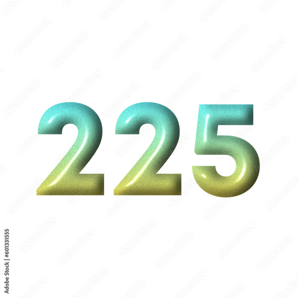 3D number yellow tosca gradient color png 3D number yellow tosca gradient color png