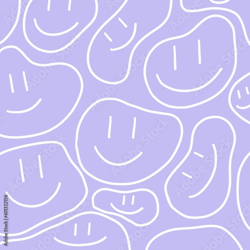 seamless pattern with smiles 