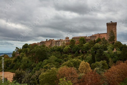 View of Moresco's village in the Italian region of Marche.