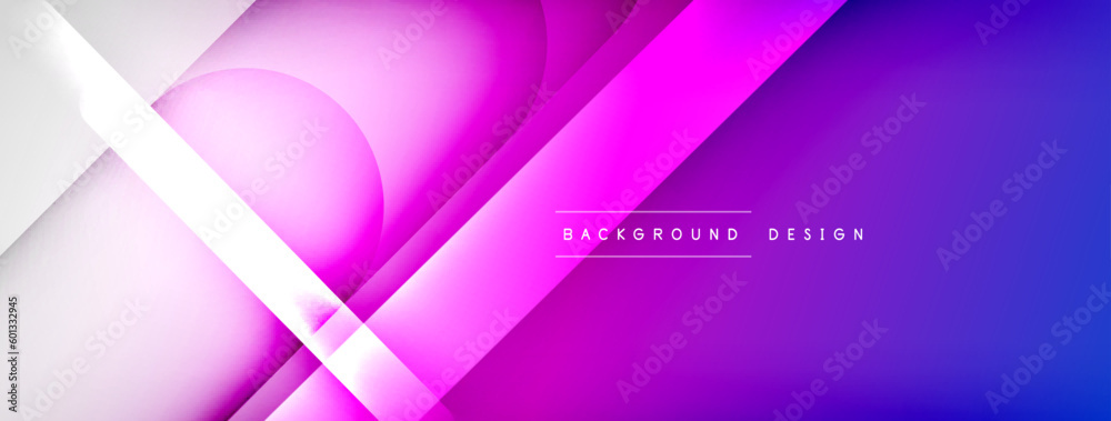 Fototapeta premium Light geometric abstract background with lines, circles