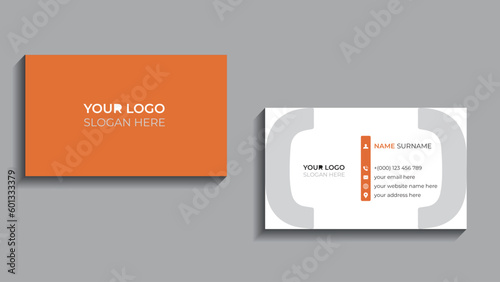 Modern business card design . double sided business card design template. 