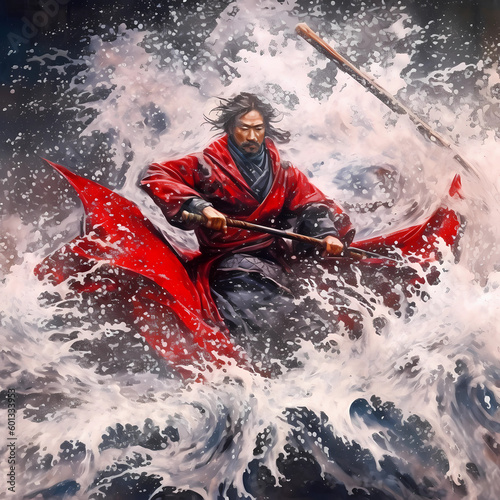 RickyIshiki Japanese Samurai holding katana.