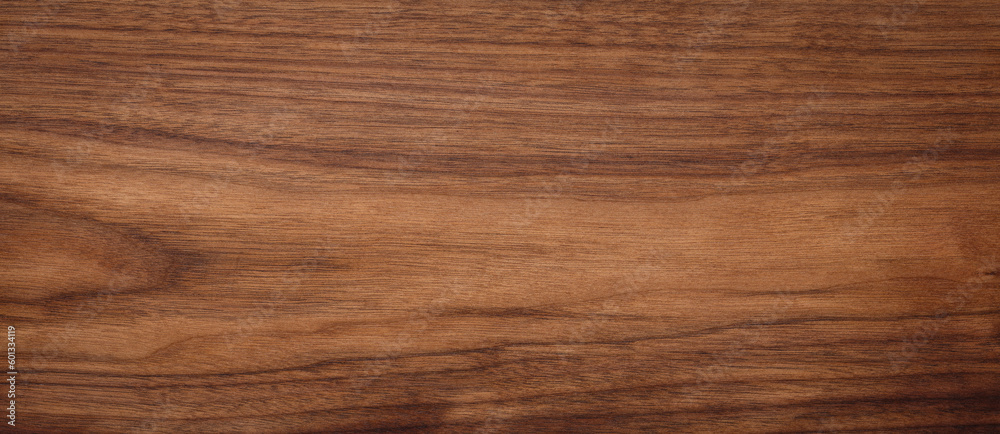 Walnut wood texture. Super long walnut planks texture background.Texture element. - obrazy, fototapety, plakaty 