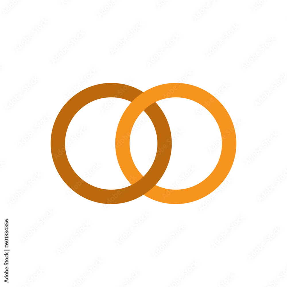 Chain icon vector logo design template flat style Chain icon vector logo design template flat style