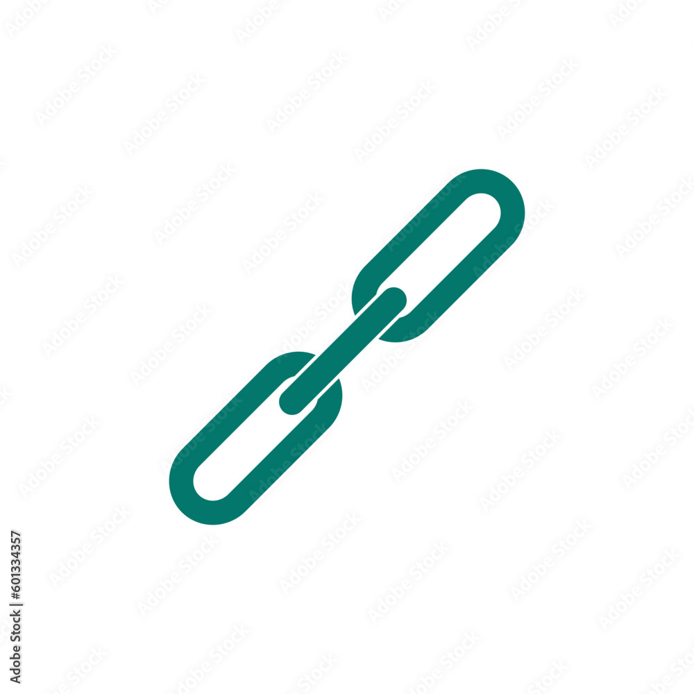 Chain icon vector logo design template flat style Chain icon vector logo design template flat style