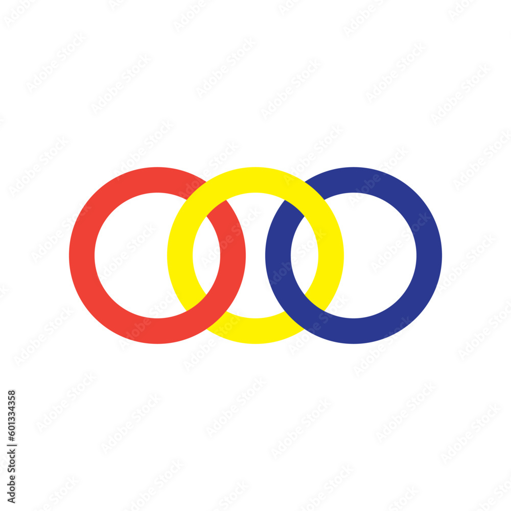 Chain icon vector logo design template flat style Chain icon vector logo design template flat style