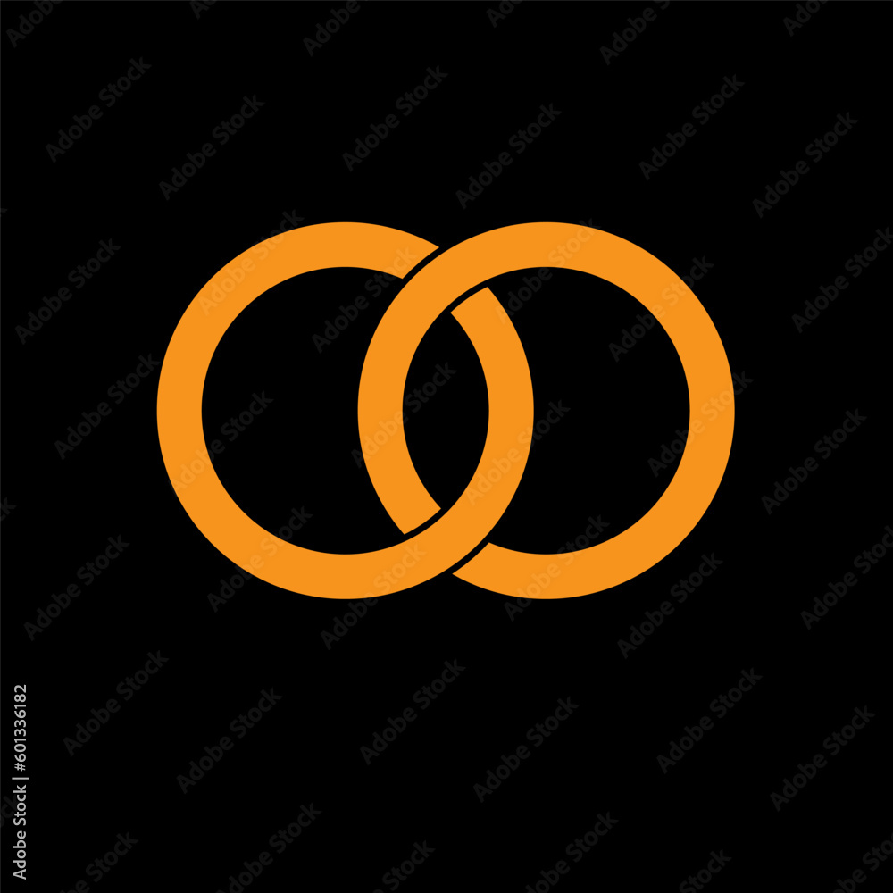 Chain icon vector logo design template flat style Chain icon vector logo design template flat style