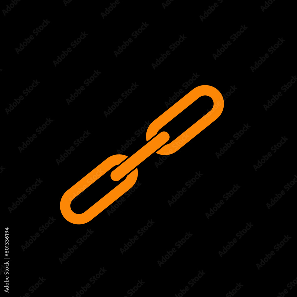 Obraz premium Chain icon vector logo design template flat style