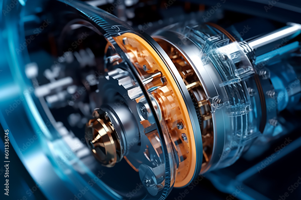 Fototapeta premium Futuristic automobile engineering technologies