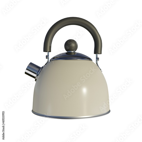 Kettle on a transparent white background