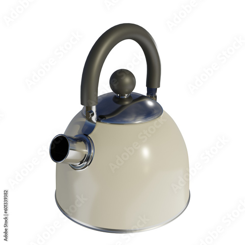 Kettle isolated on transparent background.