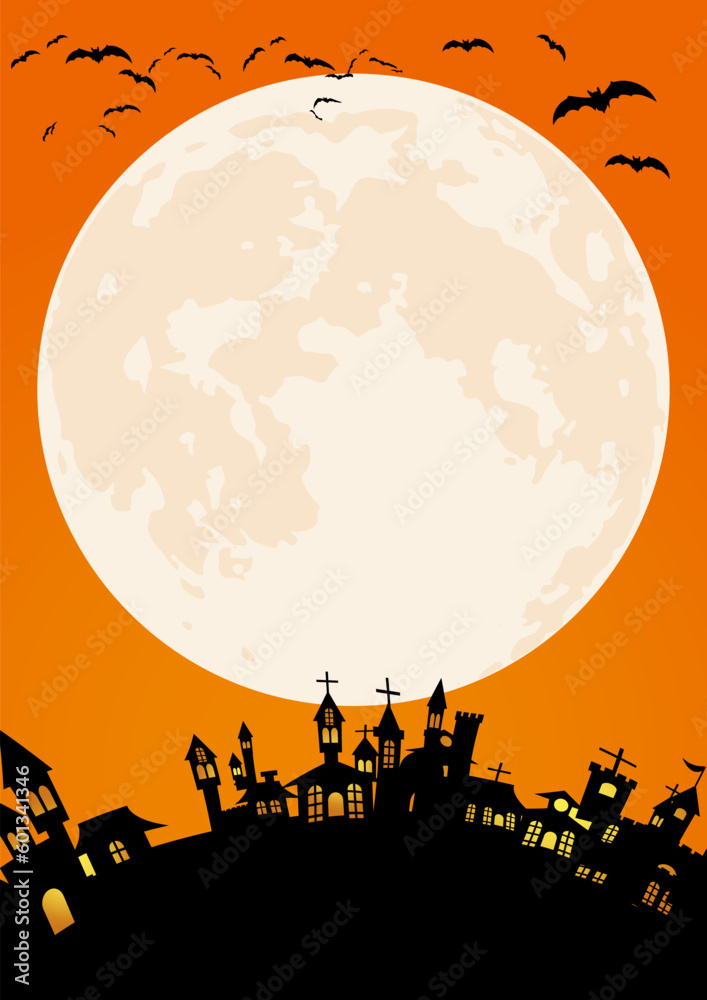 The spooky night background. Spooky night halloween background. Halloween theme dark background. Halloween spooky night background
