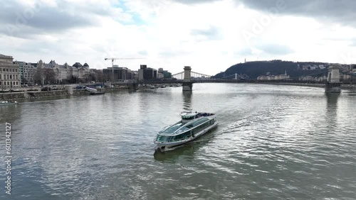 Wallpaper Mural Danube River Ferry Cruises in Budapest, Boat Tours. Hungary Torontodigital.ca