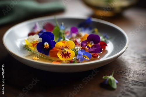 bowl of flowers