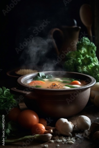 soup with meat