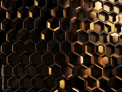 Geometric Honeycomb Background Pattern