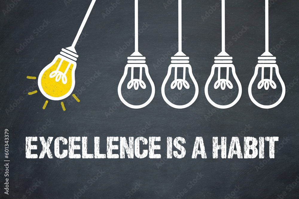 Fototapeta premium excellence is a habit 