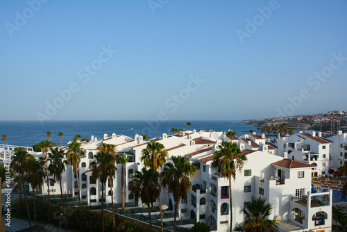 View of a seaside town in Spain
