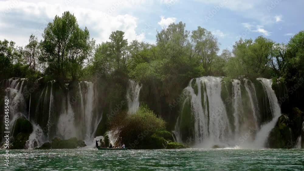 Mist rising from the Picturesque Kravica Falls in Bosnia and Herzegovina Mist rising from the Picturesque Kravica Falls in Bosnia and Herzegovina