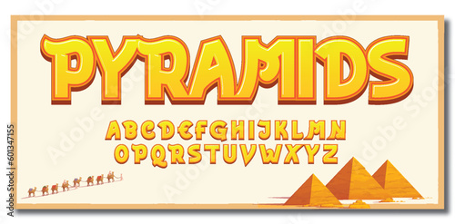 Egyptian Pyramids font