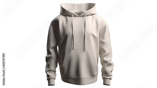 Hoodie isolated on transparent background. Generative AI