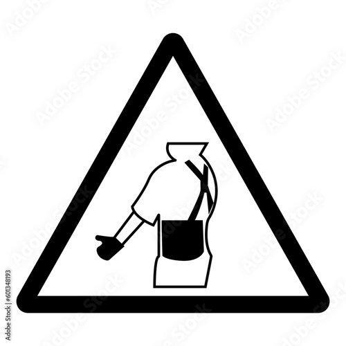 Wear Back Support Symbol Sign, Vector Illustration, Isolated On White Background Icon. EPS10