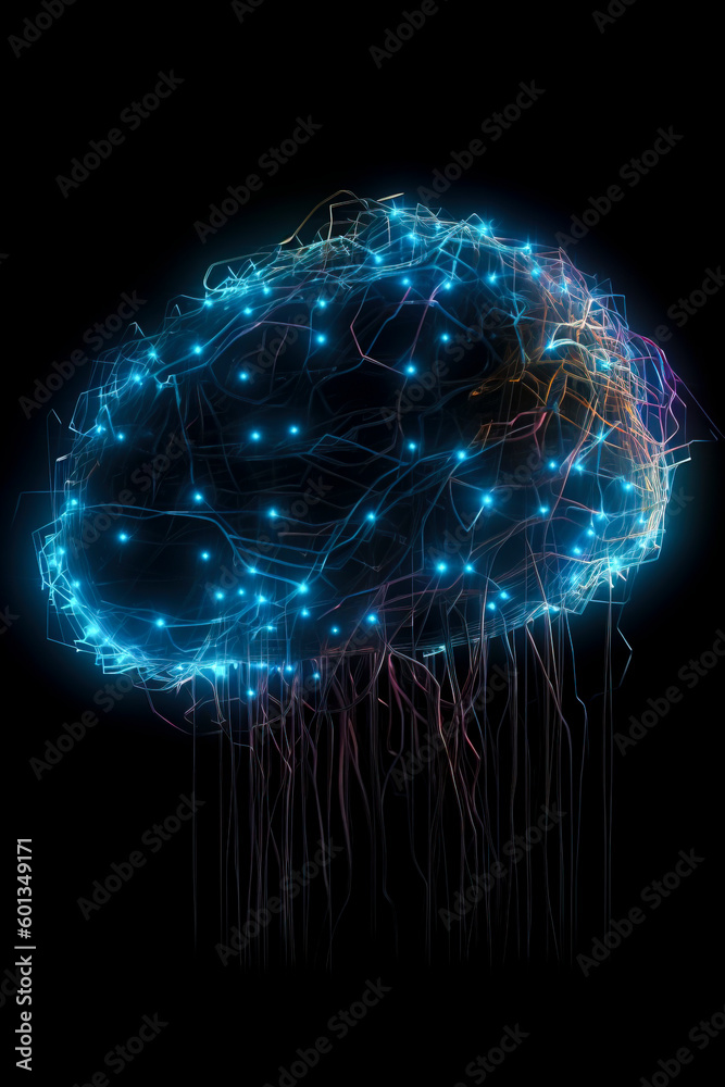 Revolutionizing Communication: The Digital Brain's Role in Transmitting and Processing Information for the Modern World created with Generative AI technology
