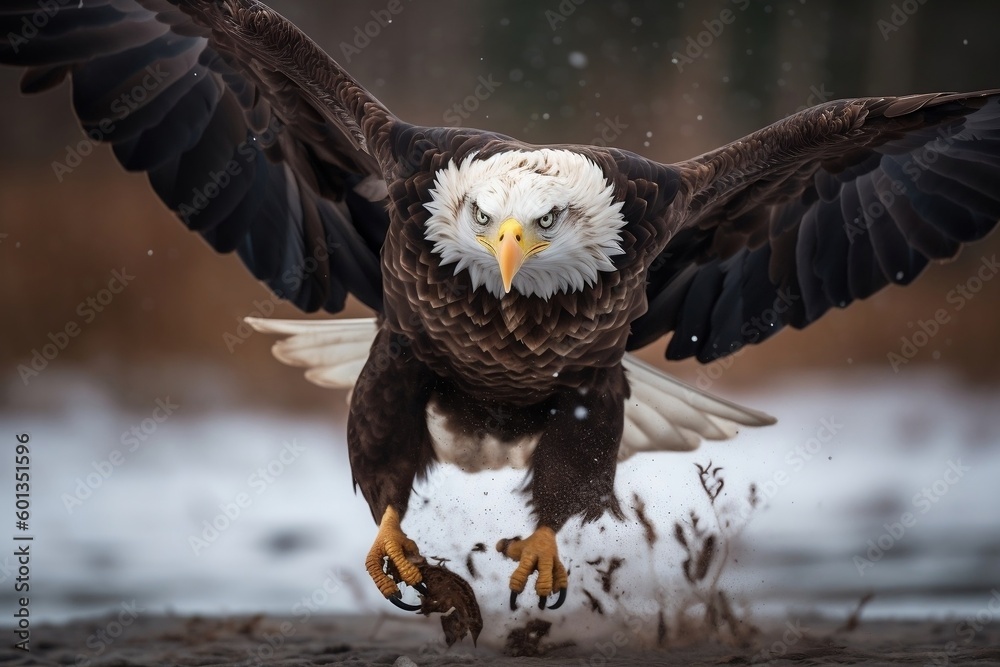 Naklejka premium eagle in flight
