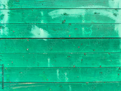 Old green wood plank texture background