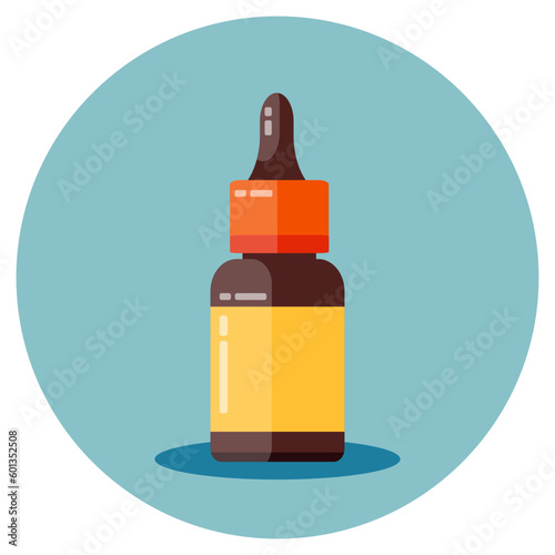 Flat design of nasal drops for medicine and healthcare. Illustration for websites, landing pages, mobile applications, posters and banners. Trendy flat vector illustration