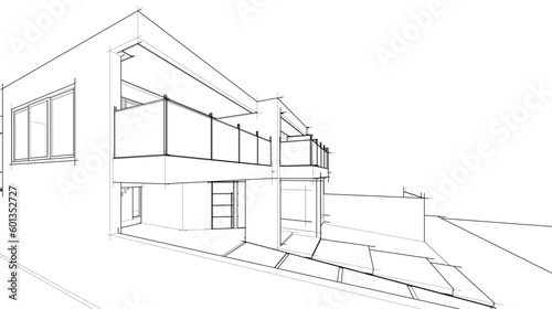  sketch of a house