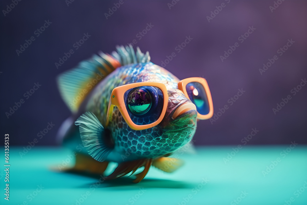 Fish wearing sunglasses hotsell