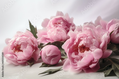 Wallpaper Mural Pink peony flower gift. Generate Ai Torontodigital.ca