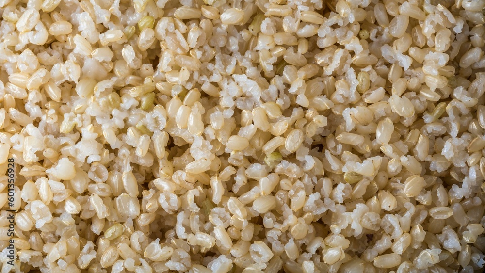 Wholesome Goodness: Captivating Close-up of Cooked Brown Rice in a Bowl Wholesome Goodness: Captivating Close-up of Cooked Brown Rice in a Bowl