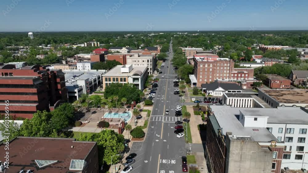albany georgia aerial slow push in captured in 5k albany georgia aerial slow push in captured in 5k