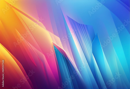 From warm pink to blue cold colors gradient abstract background. Ai generated.