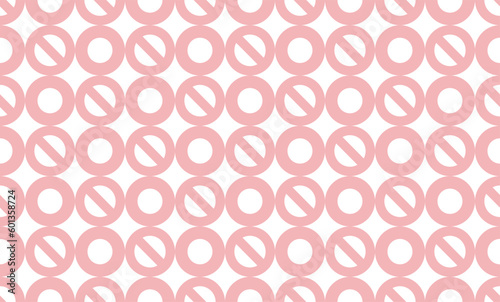 Circle pattern of pink , repeat, replete pattern, endless pattern design for fabric printing 