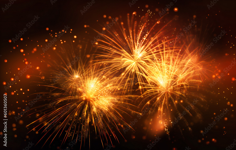 new year fireworks over glow background new year fireworks over glow background