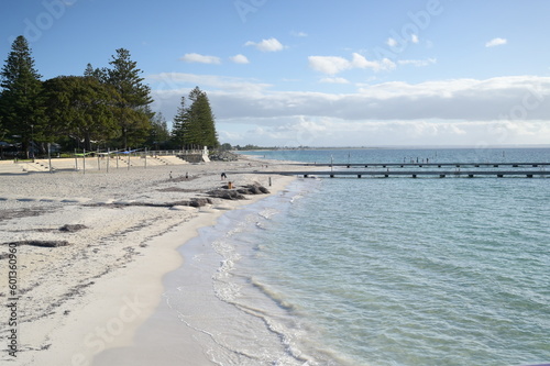 Transparent beach view in Australia