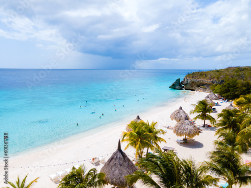Foto Cas Abao Beach Playa Cas Abao Caribbean island of Curacao, Playa Cas Abao in Curacao , white beach with a blue turqouse colored ocean