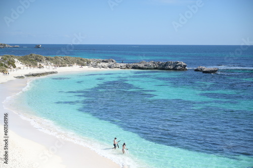 Transparent beach view in Australia